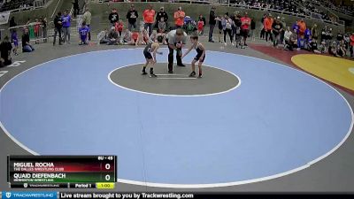 45 lbs 3rd Place Match - Miguel Rocha, The Dalles Wrestling Club vs Quaid Diefenbach, Hermiston Wrestling