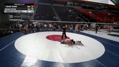 150 lbs Champ. Round 1 - Jacob Young, Oregon vs Davian Tovar, California