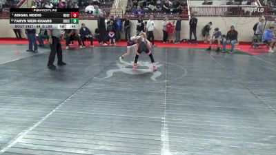 84_G lbs Consi Of 8 #1 - Abigail Neidig, Northeastern vs Faryn Weir-Khamis, Brockway