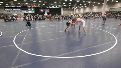 190 lbs Cons. Quarters - Nolan McCarthy, Wyoming Seminary College Preparatory High School Wrestling vs Braylon Maynard, Southport Wrestling Club
