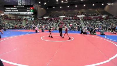 68 lbs Quarterfinal - Joseph Zulpo, Team Zulpo Perryville Wrestling vs Cason Van Wie, Pottsville Apache Youth Wrestling