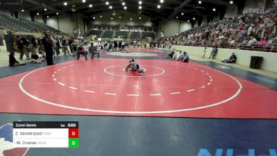 64 lbs Consolation - Zion Vanderpool, Teknique Wrestling vs Whitt Cromer, Roundtree Wrestling Academy