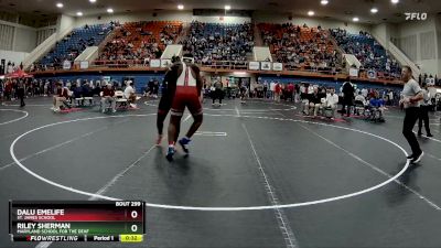 215 lbs Cons. Round 2 - Riley Sherman, Maryland School For The Deaf vs Dalu Emelife, St. James School