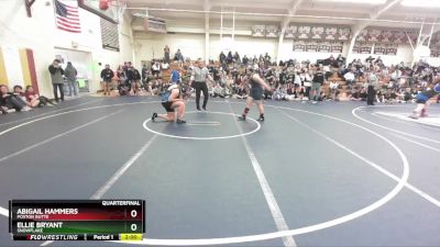 235 lbs Quarterfinal - Abigail Hammers, Poston Butte vs Ellie Bryant, Snowflake
