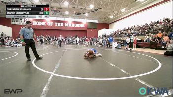61 lbs Semifinal - Christian Schwahn, Chandler Takedown Club vs Jasper Lockett Jr, Cowboy Wrestling Club