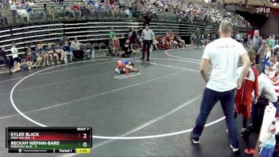 50 lbs Round 3 (6 Team) - Kyler Black, Iowa USA Red vs Beckam Nieman-Bard, Nebraska Blue