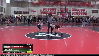 75 lbs Champ. Round 1 - Nash Meyer-Kletschka, St. Croix Falls vs Liam Thom, Pursuit Wrestling Minnesota