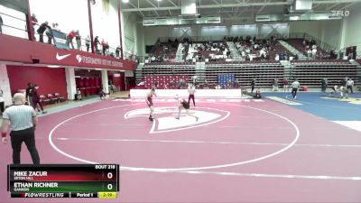 157 lbs Semifinal - Ethan Richner, Gannon vs Mike Zacur, Seton Hill