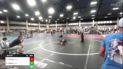 88 lbs Rr Rnd 5 - Alexa Flores, Grant County Elite vs Kara BiNali, Boba Crusher