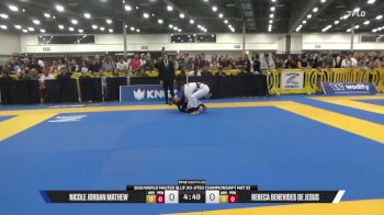 Rebeca Benevides De Jesus vs Nicole Jordan Mathew 2026 World Master IBJJF Jiu-Jitsu Championship