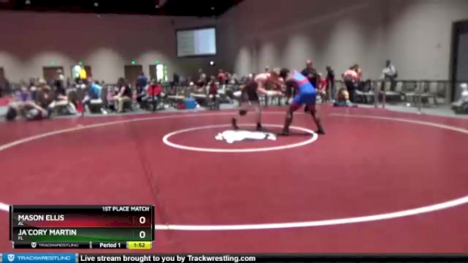 195 lbs 1st Place Match - Mason Ellis, AL vs Ja`cory Martin, FL