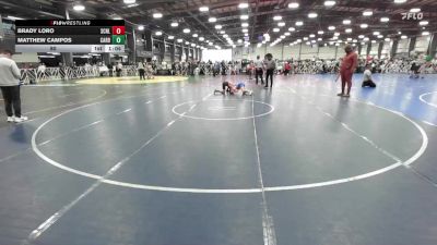 80 lbs Round 2 (10:30am Friday) - Matthew Campos, Cali Red vs Brady Loro, Scorpions