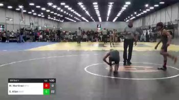 100 lbs Rr Rnd 1 - Maddox Martinez, Whitted Trained Red vs Stockton Allen, SWAT Black