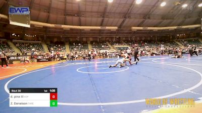 115 lbs Round Of 32 - David Pina III, Valiant Prep vs Zachary Donalson, Threestyle Wrestling Of Oklahoma