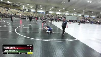 130 lbs Quarterfinal - Carter Hughes, Blackman Wrestling Club vs Kailee Miller, Cleveland Wrestling Club