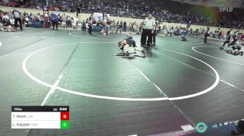 70 lbs Round Of 16 - Tyler Haxel, Lions Wrestling Academy vs Liam Kappler, Choctaw Ironman Youth Wrestling