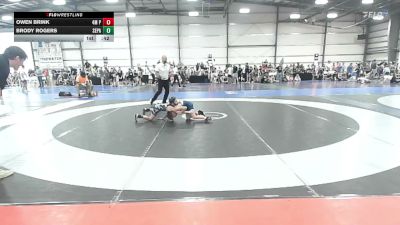 65 lbs Round Of 32 - Owen Brink, 4M Power - EL vs Brody Rogers, SEPA BLUE - EL