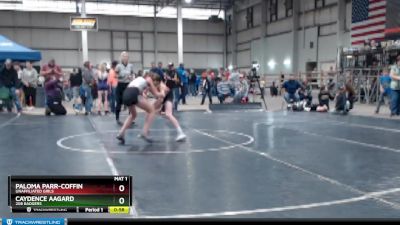 95 lbs Cons. Round 5 - Caydence Aagard, 208 Badgers vs Paloma Parr-Coffin, Unaffiliated Girls