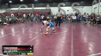 70 lbs Round 3 (8 Team) - Jon Luke Austin, Legacy Blue vs Tyson Peterson, LAW/Crass Wrestling(WI)