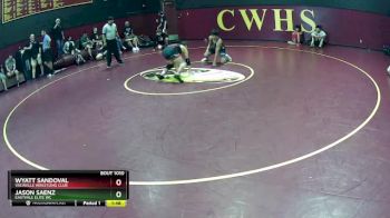 133 lbs Champ. Round 1 - Wyatt Sandoval, Vacaville Wrestling Club vs Jason Saenz, Eastvale Elite WC