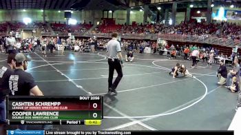 75 lbs Champ. Round 1 - Cashten Schrempp, League Of Heroes Wrestling Club vs Cooper Lawrence, Double Dog Wrestling Club