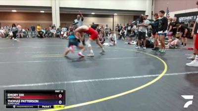 105/110 Round 2 - Thomas Patterson, ALPHA ELITE vs Emory Dix, Unattached