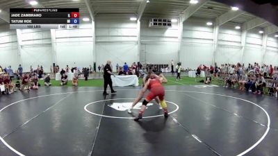 150 lbs Jade Zambrano, Illinois vs Tatum Roe, Michigan