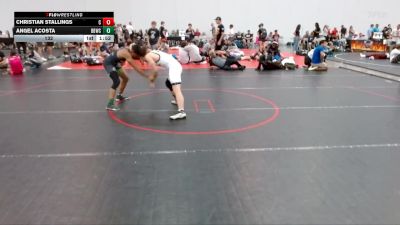 132 lbs Round 5 (6 Team) - Angel Acosta, Bulloch Bandits Wrestling Club vs Christian Stallings, Croatan