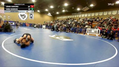 138 lbs Semifinal - Shea Dawson, Morro Bay vs Aiden Sanchez, Sunnyside