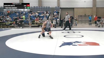 92 lbs Champ. Rd Of 32 - Mincere White, Beat The Streets Chicago-Roseland vs Treyten Embrey, Tech Fall Elite