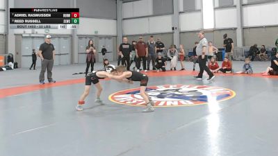 53 lbs 3rd Place Match - Reed Russell, Sandpoint Legacy Wrestling Club vs Adriel Rasmussen, Rock Of Redmond Wrestling