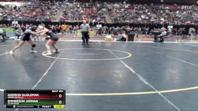 100 lbs Cons. Round 2 - Emmerson Jarman, Scappoose vs Addison Gugleman, American Falls