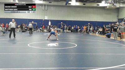 165 lbs Consi Of 4 - Silvan Unger, Wesleyan (CT) vs Matthew Gish, Roger Williams
