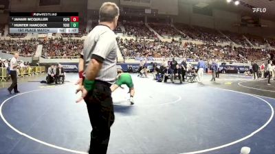 157-D4 1st Place Match - Hunter Hancock, Yuma Catholic High School vs Jahari McQuiller, Phoenix Christian Preparatory School