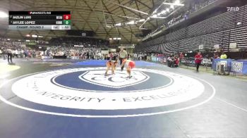 Girls 3A 170 lbs Champ. Round 2 - Jaylee Lopez, Kennewick (Girls) vs Jazlin Luki, Mount Tahoma (Girls)