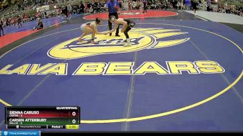 108 lbs Quarterfinals (8 Team) - Carsen Atterbury, Dallas vs Sienna Caruso, Crater