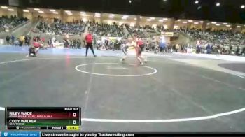 77 lbs Quarterfinal - Cody Walker, Unattached vs Riley Wade, Roseburg Mat Club/ Umpqua Vall