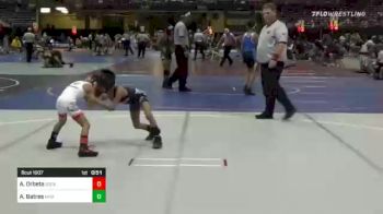 46 lbs Quarterfinal - Aiden Orbeta, Socal Grappling Club vs Adrian Batres, Misfits