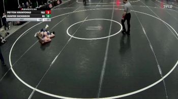 157 lbs Semis & 1st Wrestleback (8 Team) - Peyton Kruntorad, Pierce vs Hunter Dickinson, Milford