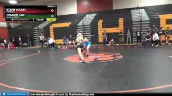 120 lbs Champ. Round 1 - Connor Law, SLAM Academy vs Steph Yockey, Foothill