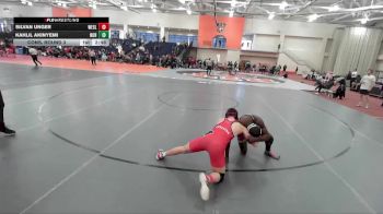 157 lbs Cons. Round 3 - Silvan Unger, Wesleyan (CT) vs Kahlil Akinyemi, Norwich