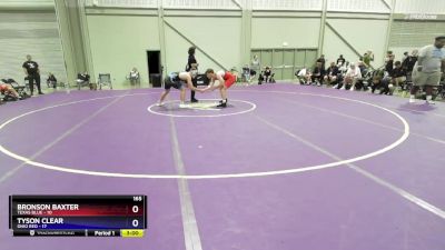 165 lbs Round 1 (8 Team) - Bronson Baxter, Texas Blue vs Tyson Clear, Ohio Red