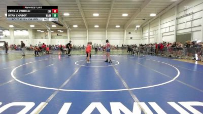 126 lbs Round Of 16 - Cecilia Verrilli, Empire Wrestling Academy vs Ryan Chabot, Warwick PAL