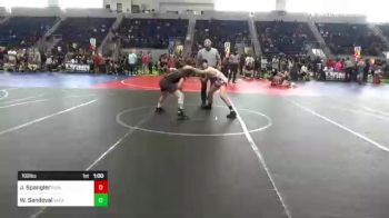 102 lbs Consi Of 8 #1 - Joseph Spangler, Pioneer Grappling vs Wyatt Sandoval, Vacaville WC