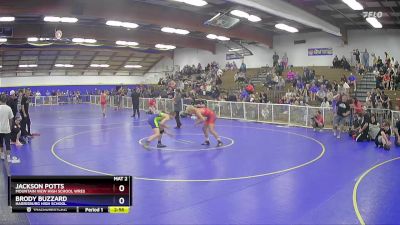 175 lbs 1st Place Match - Jackson Potts, Mountain View High School Wres vs Brody Buzzard, Harrisburg High School