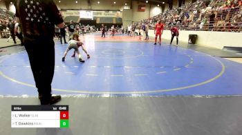 61 lbs Semifinal - Landon Walker, Glasgow Wrestling Academy vs Talmadge Dawkins, Roundtree Wrestling Academy