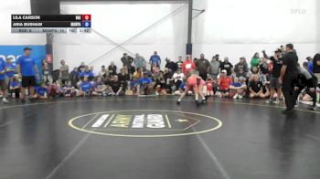 35 lbs Rr Rnd 7 - Lila Carson, Badger Girls Elite - W vs Aria Bushaw, MGW Monkey Business - W