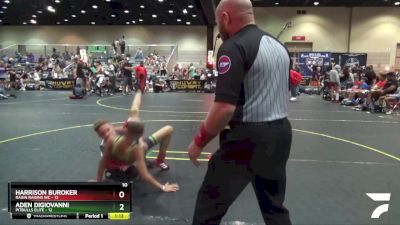 91 lbs Round 4 (6 Team) - Aden Digiovanni, Pitbulls Elite vs Harrison Buroker, Ragin Raisins WC