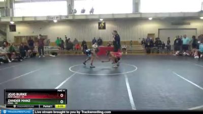 83 lbs Placement Matches (8 Team) - Jojo Burke, New Jersey vs Zander Manz, Iowa
