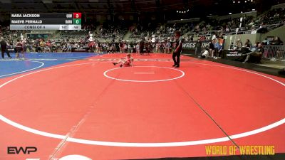 60 lbs Consi Of 4 - Nara Jackson, Greater Heights Wrestling vs Maeve Fernald, Smittys Barn